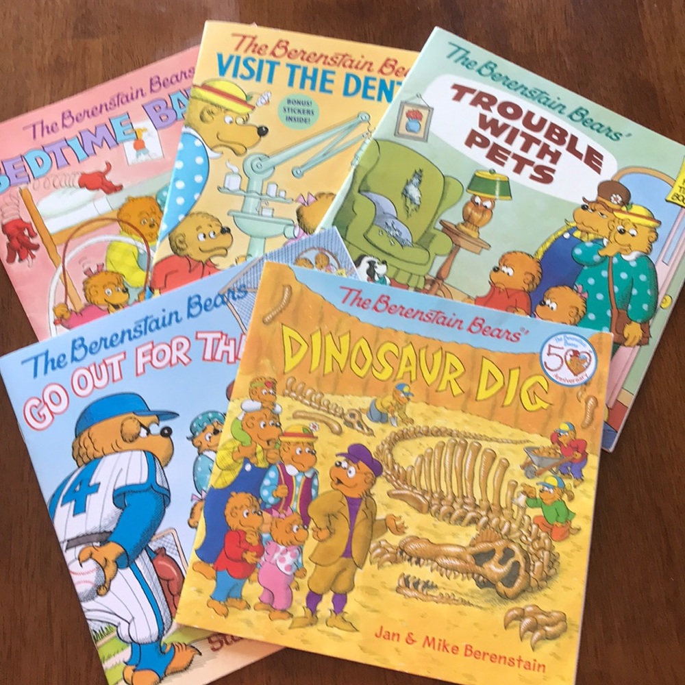 Berenstain Bear Books Set of 5